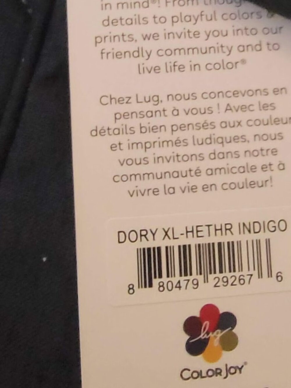 Lug- Dory XL- Heather Indigo - Picture 3 of 3